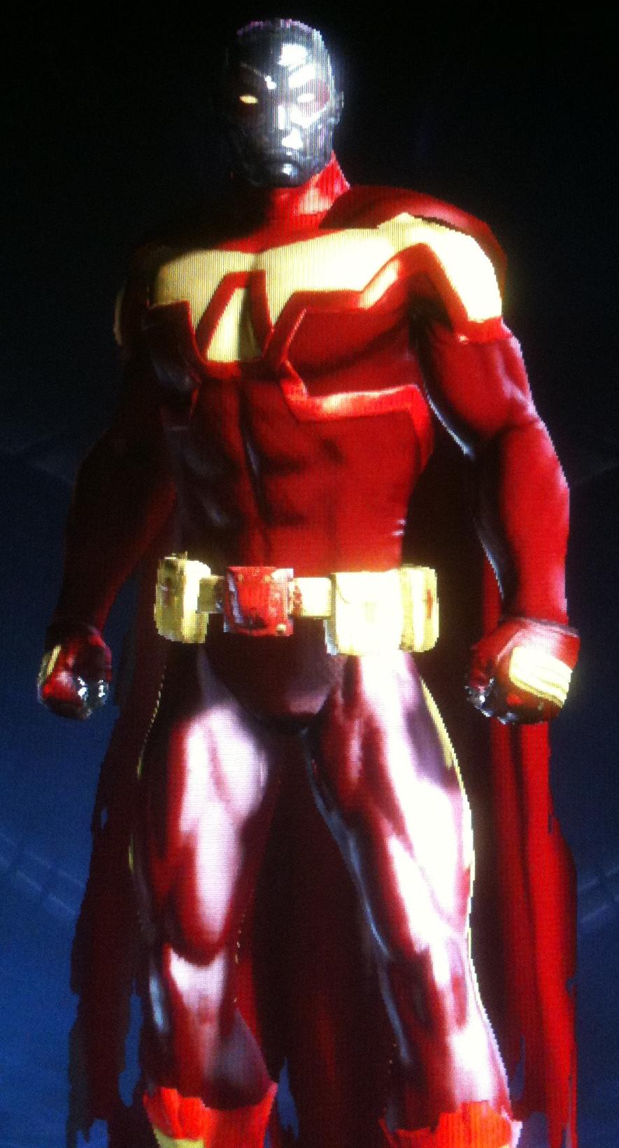 DCUO Scarlet Steel With Tattered Cape 