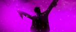 A purple silhouette against a lighter purple background. This is the silhouette of wrestler Velveteen Dream