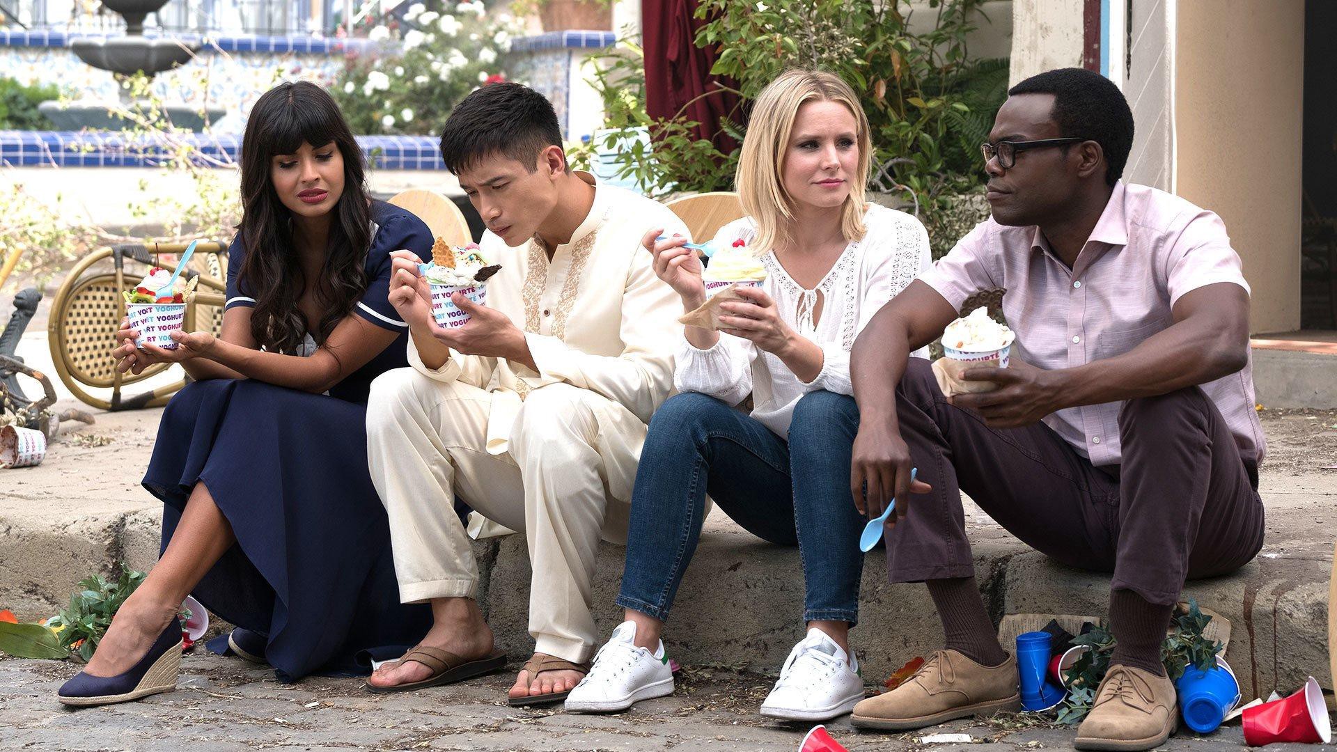 Photo the good place cast interview