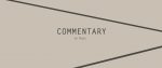 Grey text box with black or dark grey that reads "Commentary: A Tale"