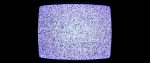 A TV screen showing nothing but static snow.