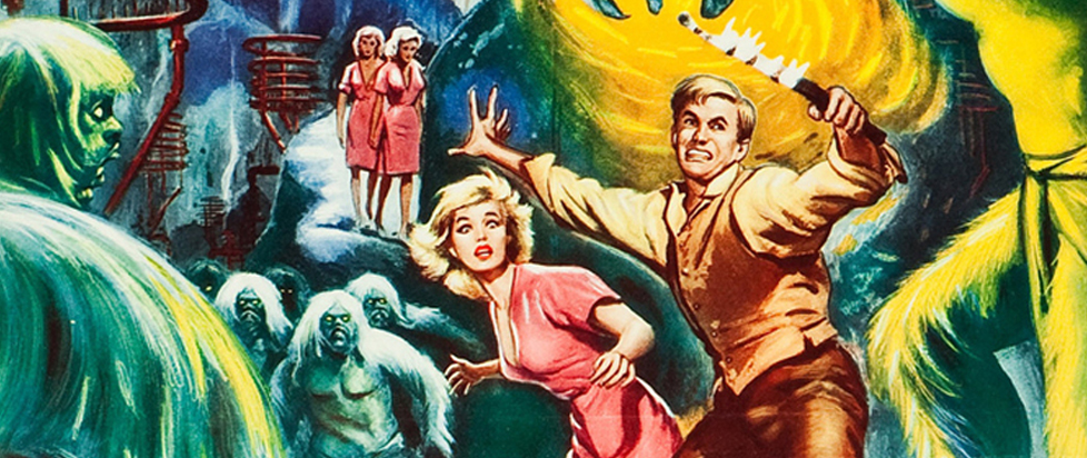 A poster of two people guarding against Morlocks.