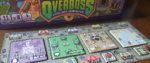 A part of the set up for the tabletop game Overboss.