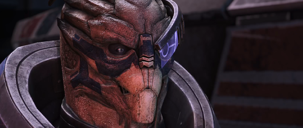 Garrus Vakarian, his apparently deeply attractive lizard self, from Mass Effect.