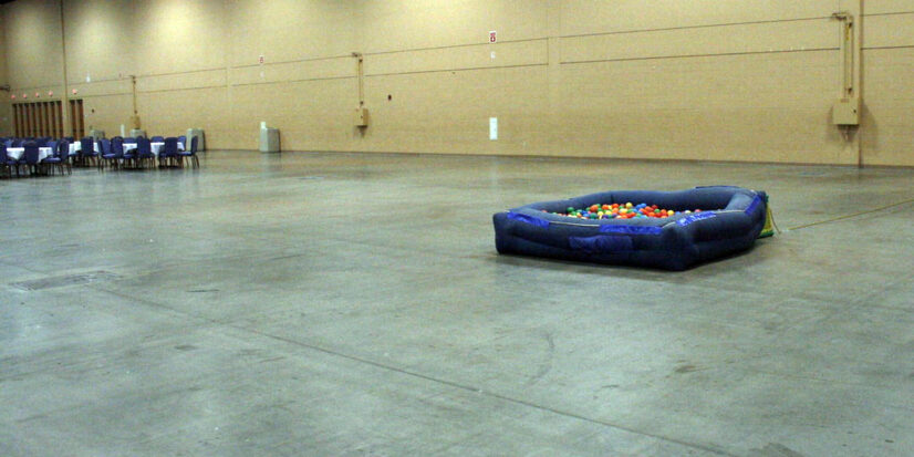 In a now-famous photograph from Tumblr's Dashcon convention, a small inflatable ball-pit sits forlornly in a giant concrete gym.