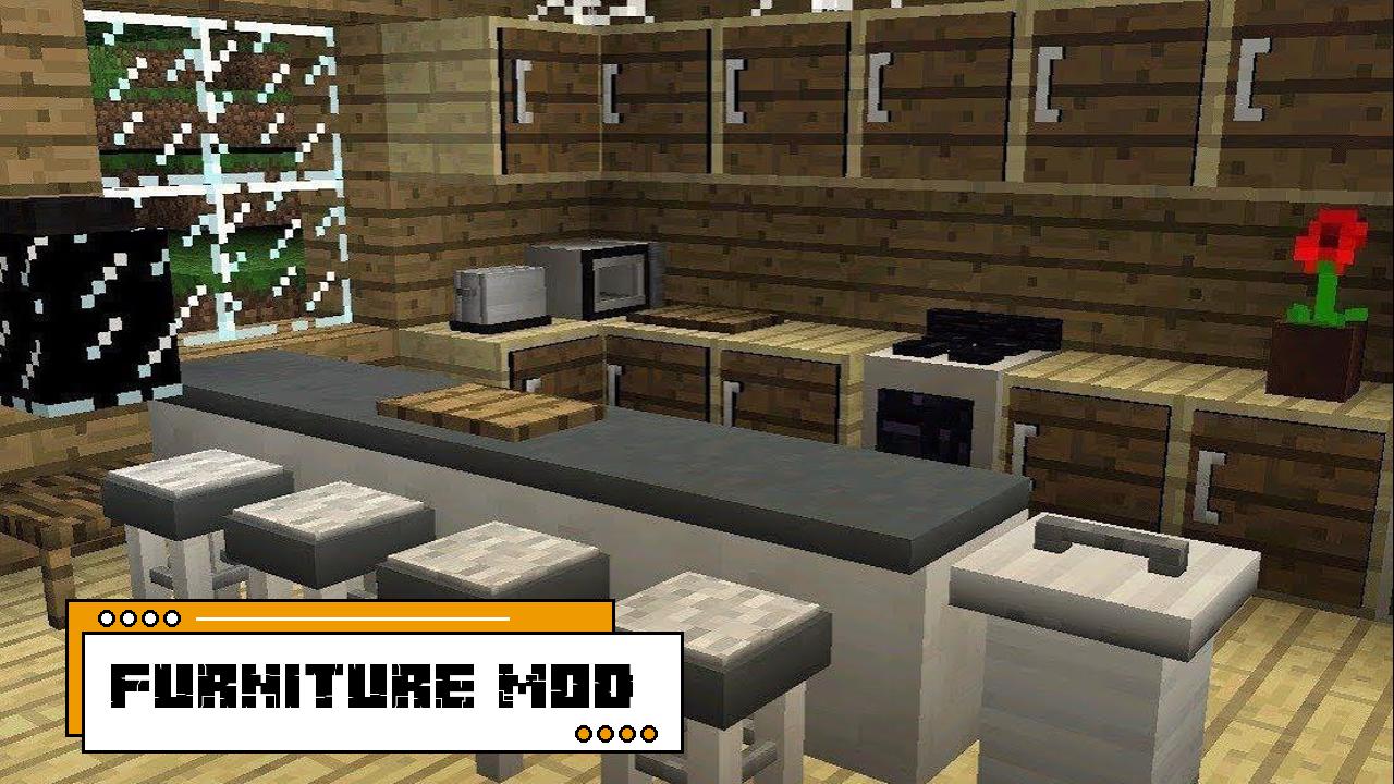 Addons and Mods with Furniture for Minecraft PE 1.17.11