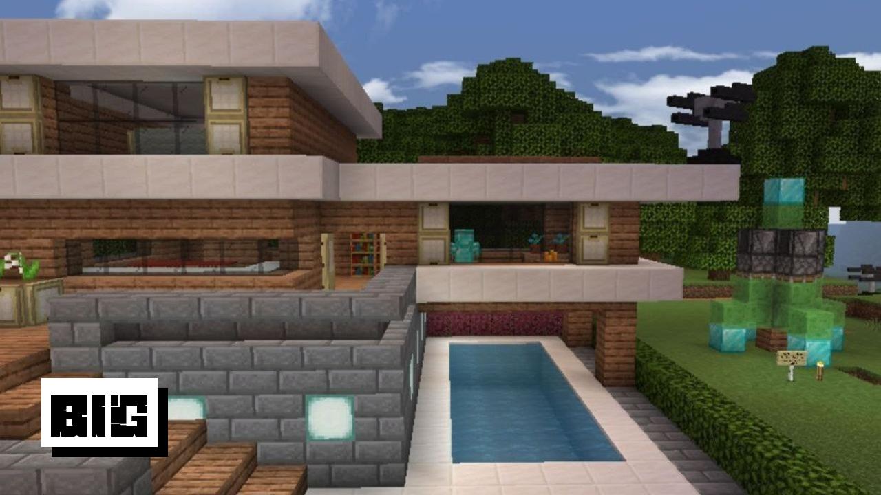 minecraft POCKET EDITION house survival! Minecraft Map