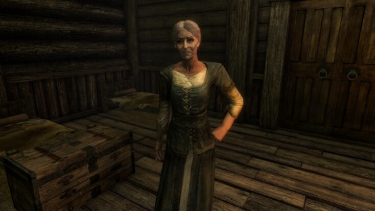 Grelod the Kind, completely unaware of the fate about to befall her.