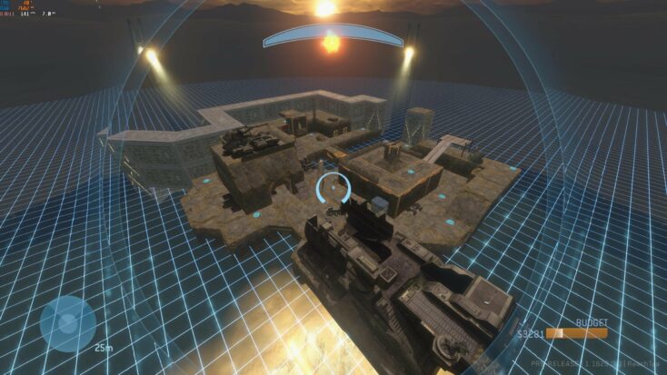 A user-designed map made in the Halo 3 forge.