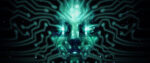 Key art from the System Shock franchise shows a humanoid face made of glowing circuitry.
