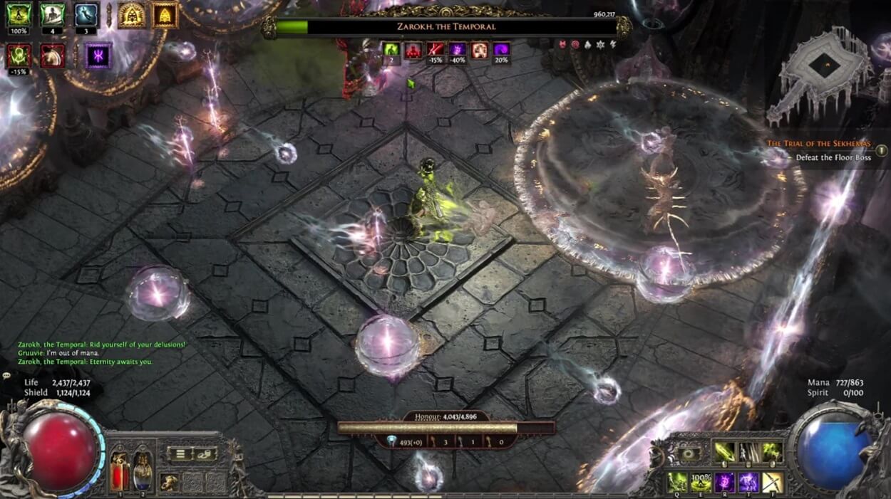 POE 2 Zarokh, the Temporal Boss Fight