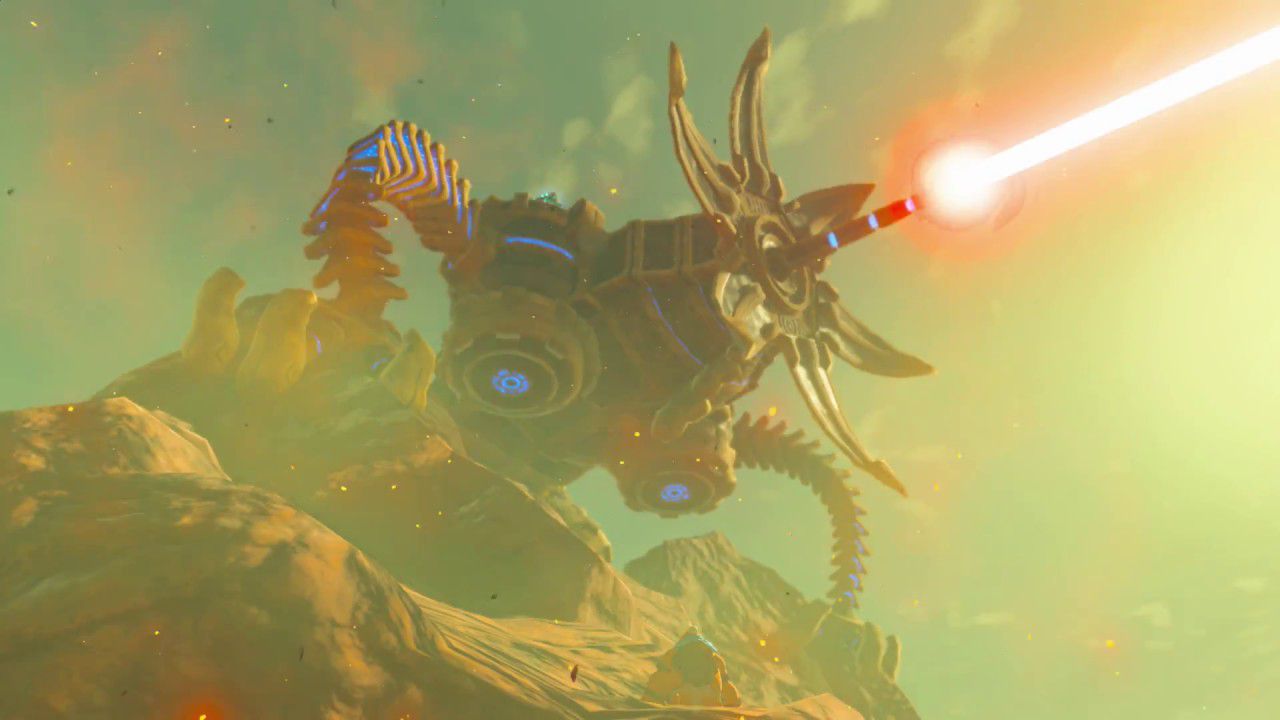 The lizard-like Vah Rudania shoots a beam of light from its face.