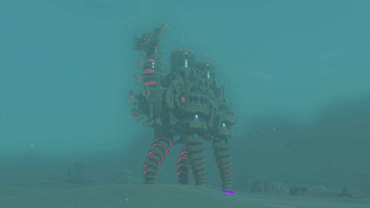 Vah Naboris, the camel-shaped divine beast, tromps through the misty desert.