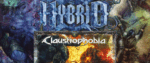 A mashup of the boxes for Hybrid and Claustrophobia, with stylized typefaces, big guys with guns, blue and red and green all over the place