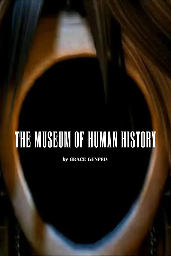 The title card for Grace Benfell's "The Museum of Human History" shows a close-up of Squall from Final Fantasy VIII, though his face is merely a black void.